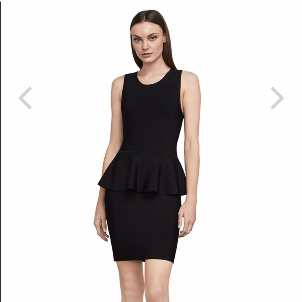 BCBGMaxAzria Peplum Dress perfect for New Years Eve